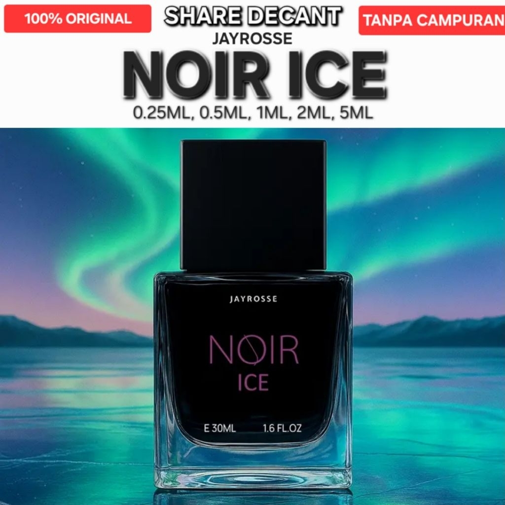 Decant Tester Share JAYROSSE  Noir Ice Contra Rouge Grey 100% ORIGINAL