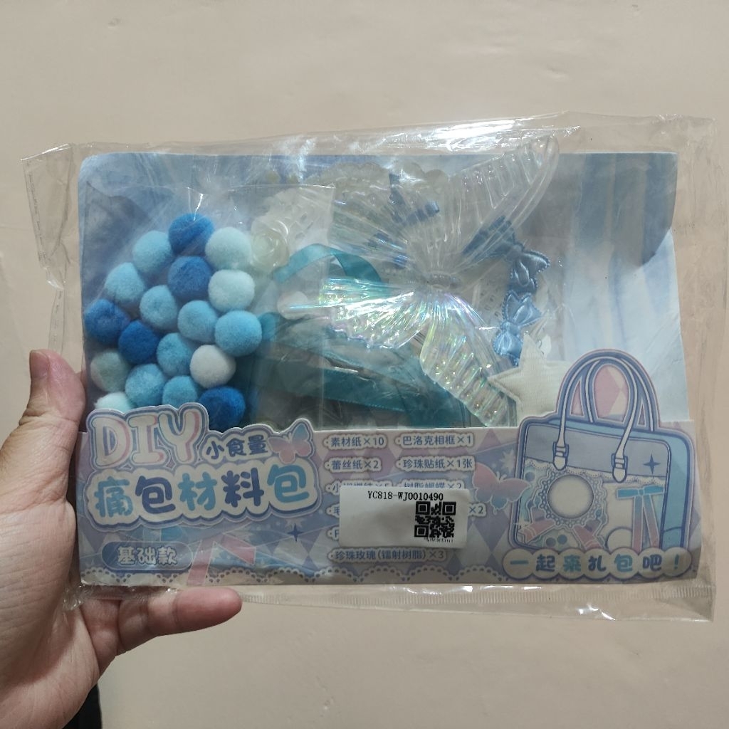 Oshikatsu DIY Itabag Decor Blue Decoration Kit