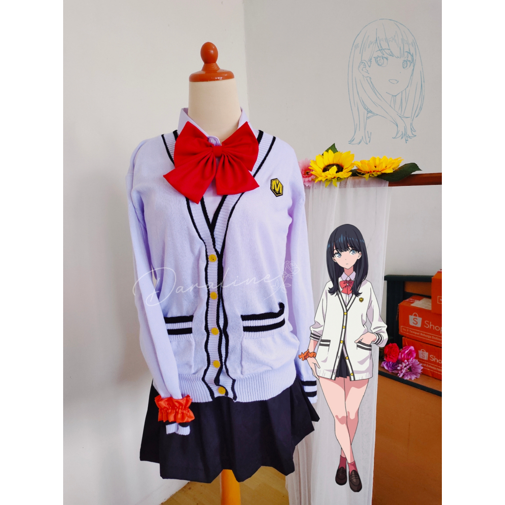 Kostum Cosplay Rikka Takarada Anime SSSS Gridman High Quality