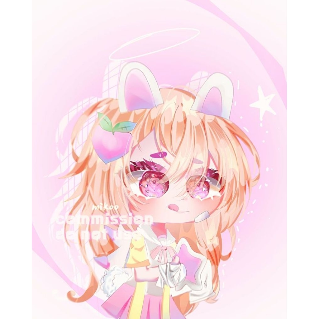 commission chibi or gacha oc art half body