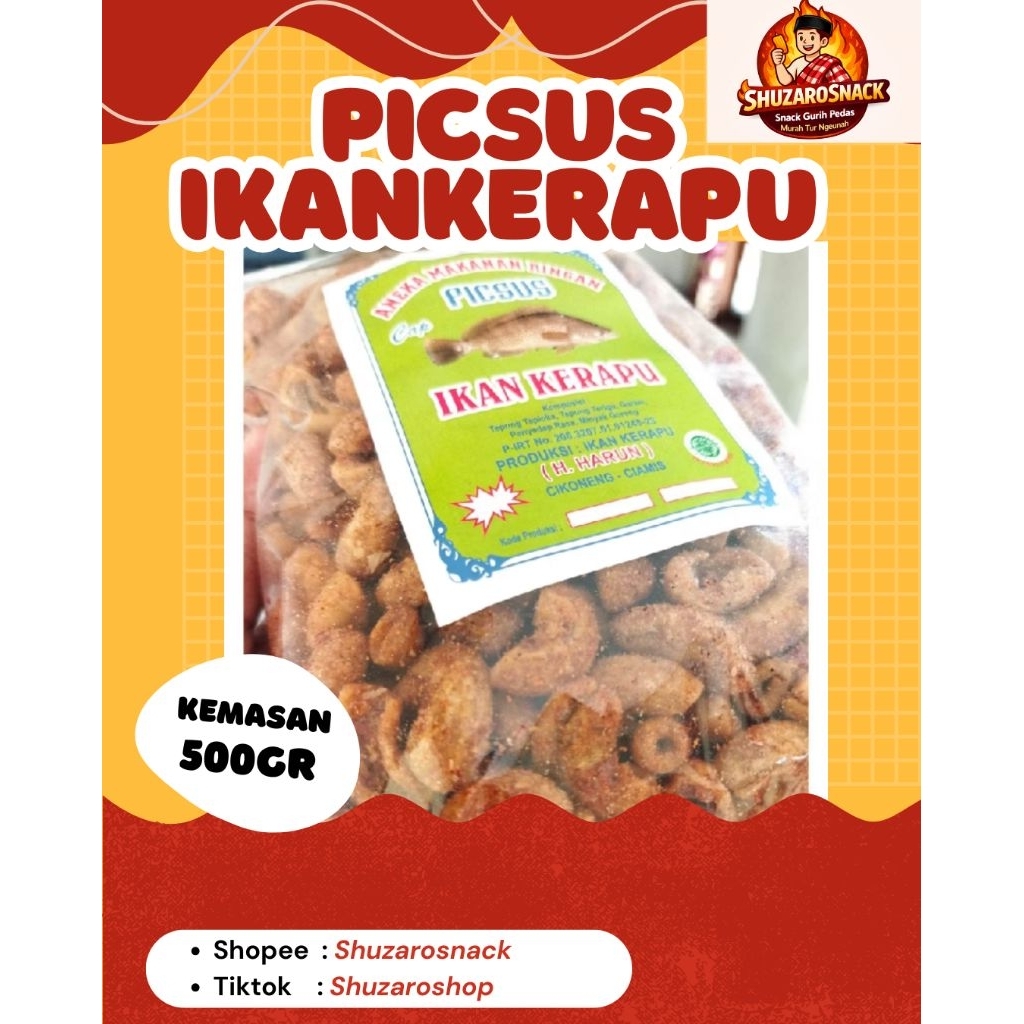 PICSUS IKAN KERAPU MAKANAN KHAS CIAMIS | CEMILAN VIRAL| CEMILAN JADUL