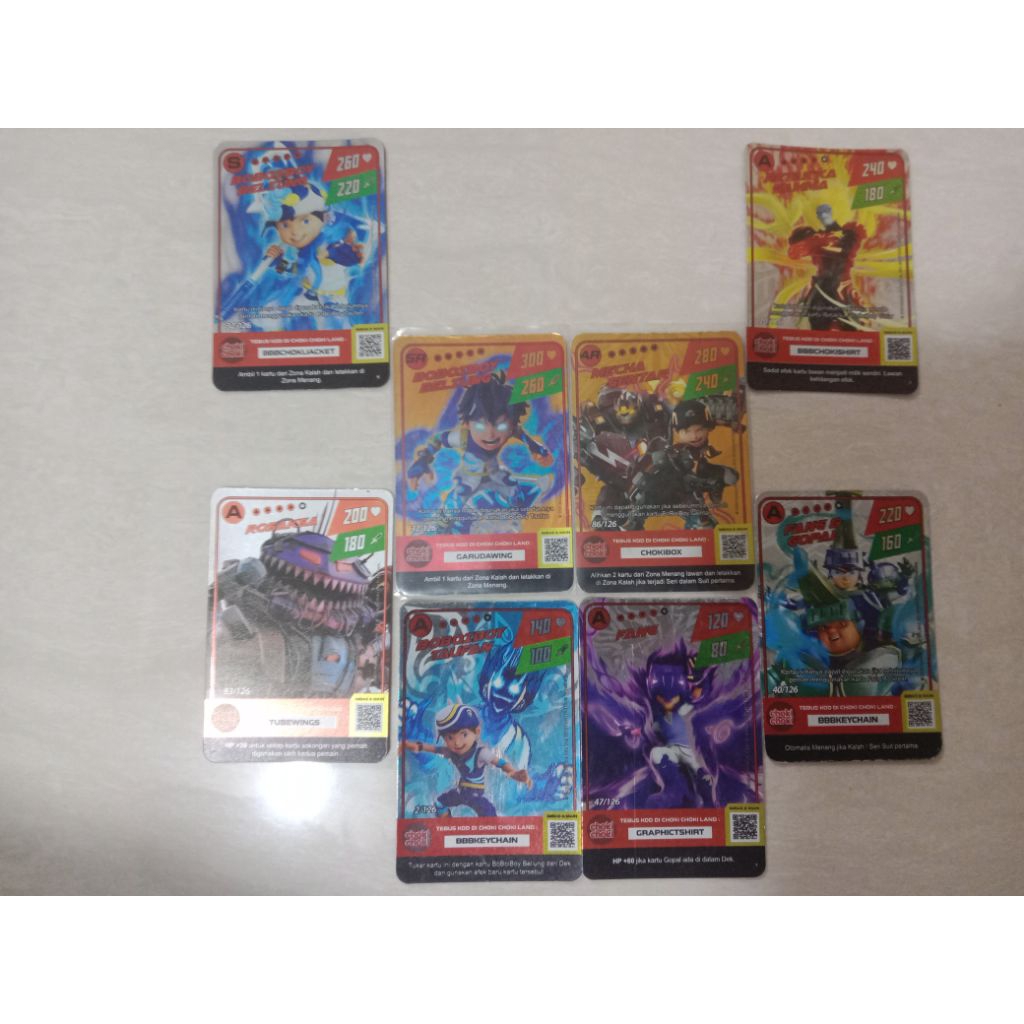 card foil choki-choki boboiboy