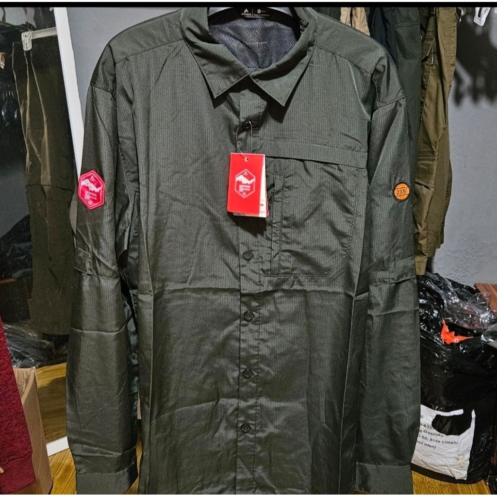 Kemeja Eig3r Gravel 2.0 X28 Gunung LS Update Ori Kemeja Outdoor Kemeja Casual Size M