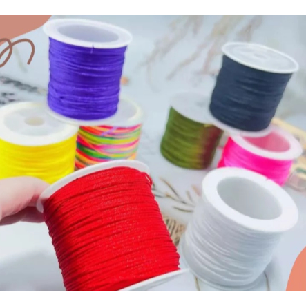 [50 GRAM] TALI BENANG NILON D18 BAHAN GELANG DAN TASBIH