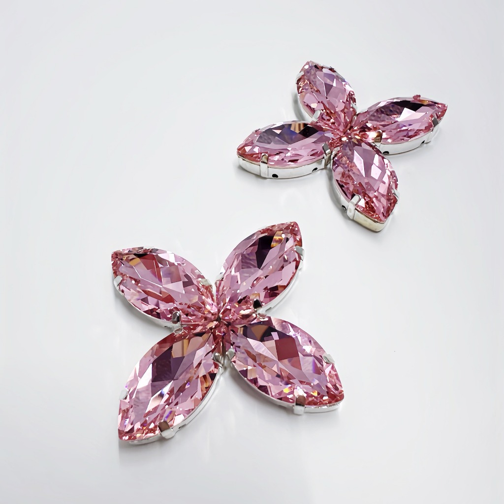 Kristal Jahit Kristal Cangkang Payet Cangkang Premium 17x32mm (Daun)(Grade S)(ISI 144 PCS/ 1 GROSS) 