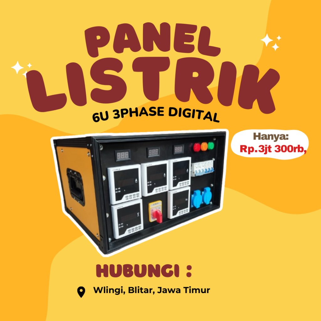 Panel Listrik  6U 3Phase Digital