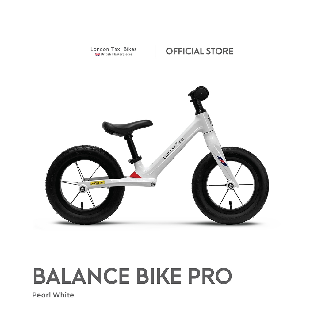 Sepeda Anak London Taxi Balance Bike PRO - Pearl White