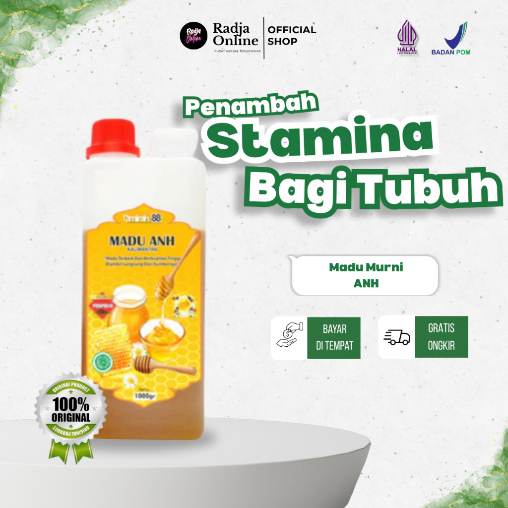Madu Murni Pure Honey ANH 1KG - Madu Murni Kalimantan Asli | Meningkatkan Stamina