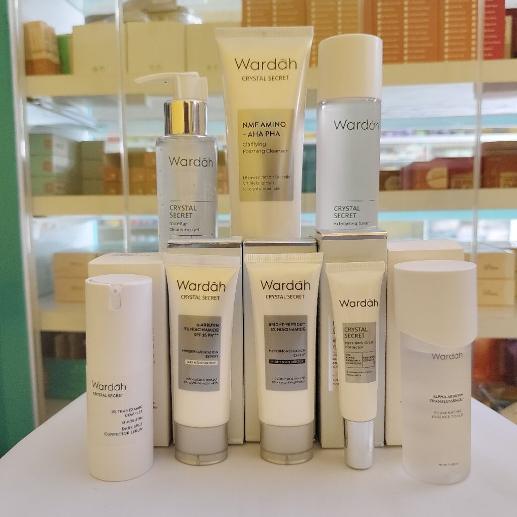(BISA COD) Wardah Paket Hemat Cyrstal Secret Series || Paket Flek Hitam || Skincare Glowing || Skinc