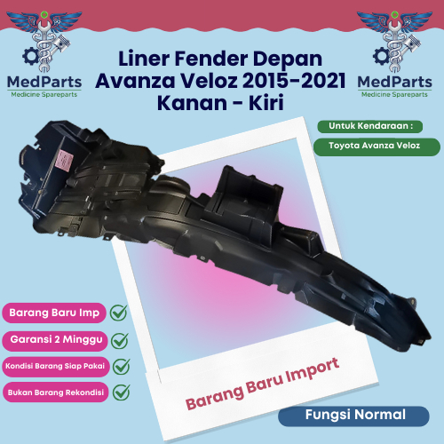 Liner Fender Plastik Lumpur Spakbor Depan Toyota grand new Avanza xenia Veloz 2015 2016 2017 2018 20
