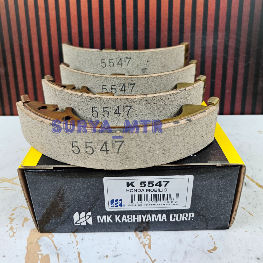 KAMPAS REM BELAKANG BRAKE SHOE HONDA MOBILIO MK KASHIYAMA K5547