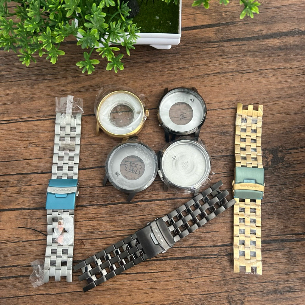 Tali Jam Rantai dan casing jam ripcurl Detroit Automatic 50mm