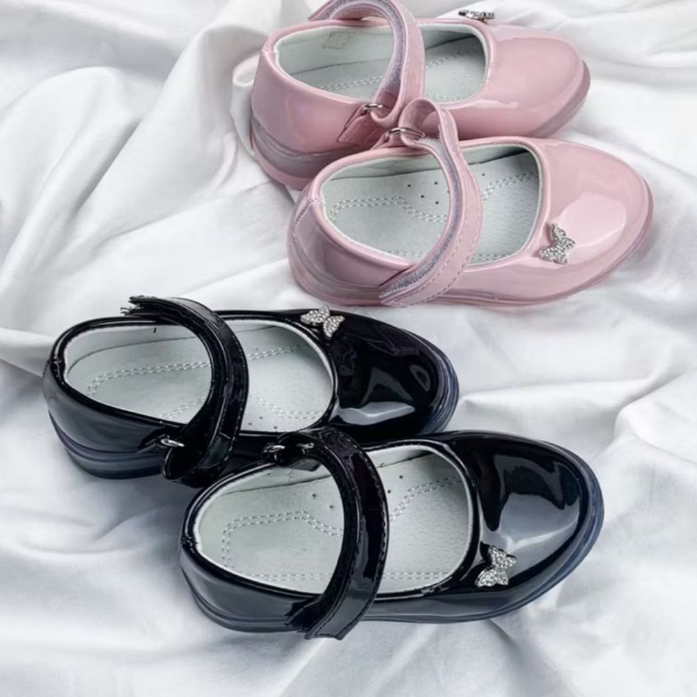 SHB448 Sepatu pantopel anak perempuan glosy sepatu sendal anak perempuan sepatu casual anak import u