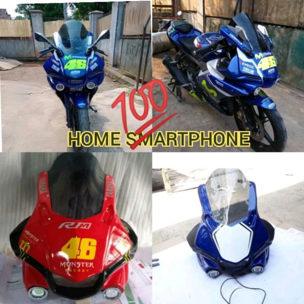 Headlamp Cover Yamaha R15 v2 Model R1 Lampu Projie