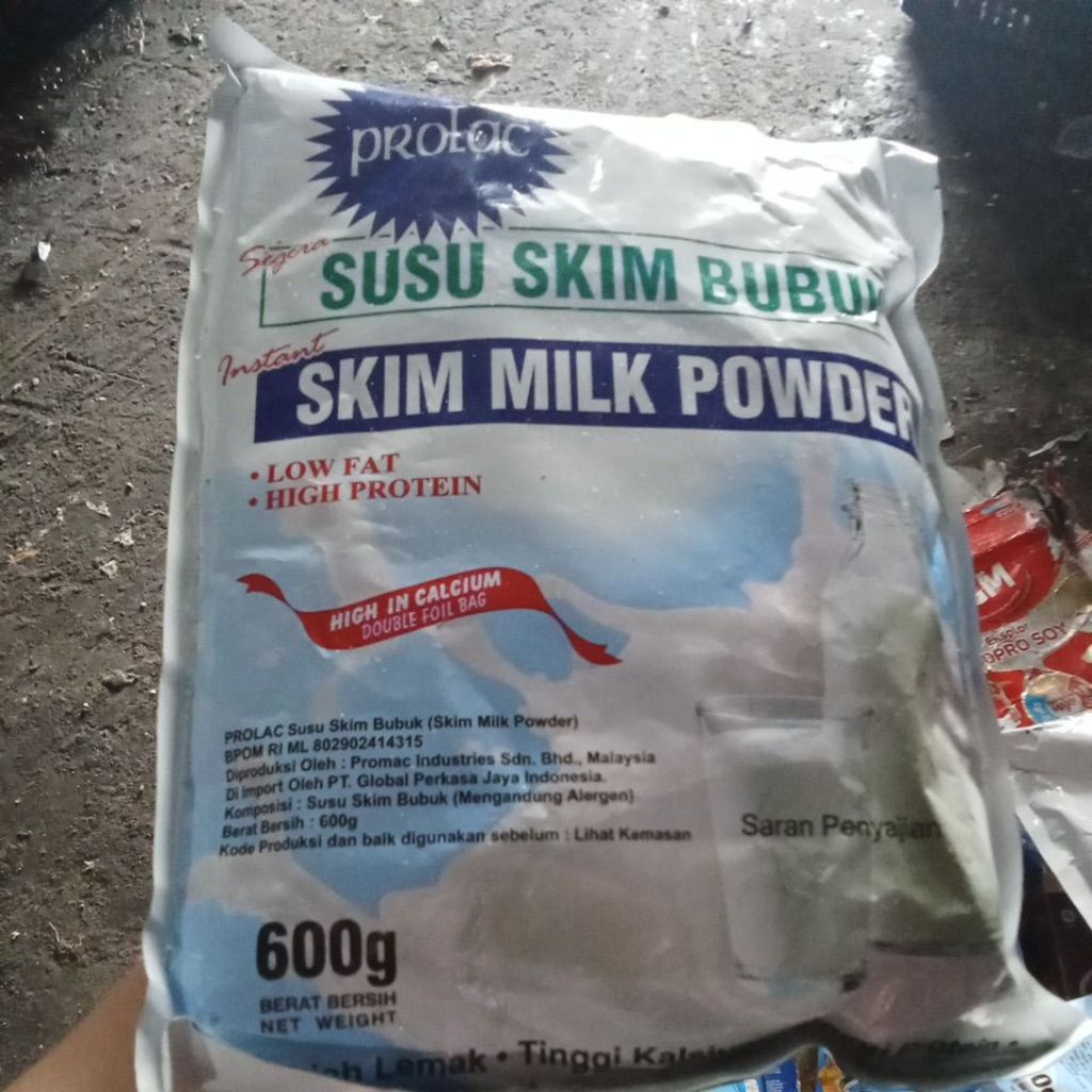 susu skim bubuk PROLAC 600G
