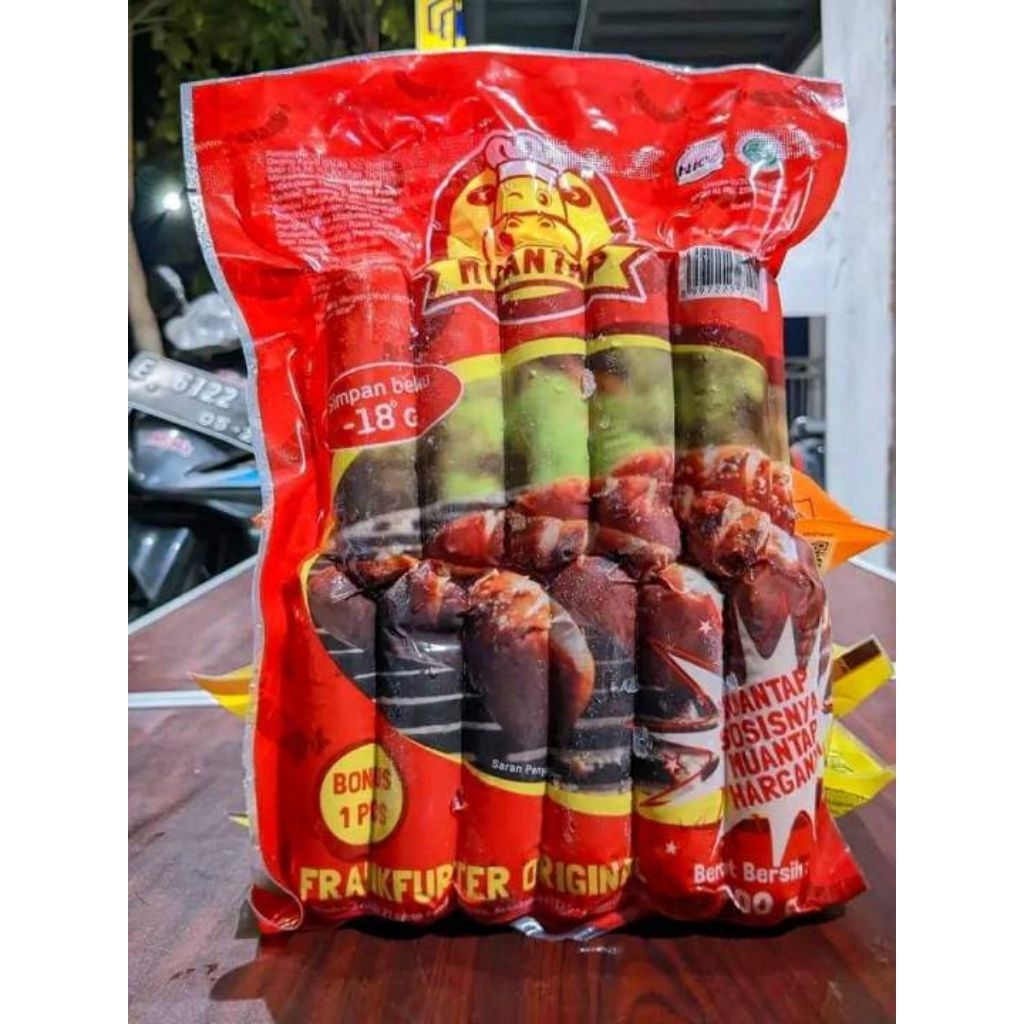 Sosis Bakar Mini muantap Original 500g - 11 Pcs/Sosis bakar/Sosis Muantap/SosisGede/Sosis isi 12