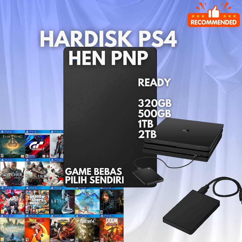 Hardisk external ps4 / Hardisk ps4 full game langsung main
