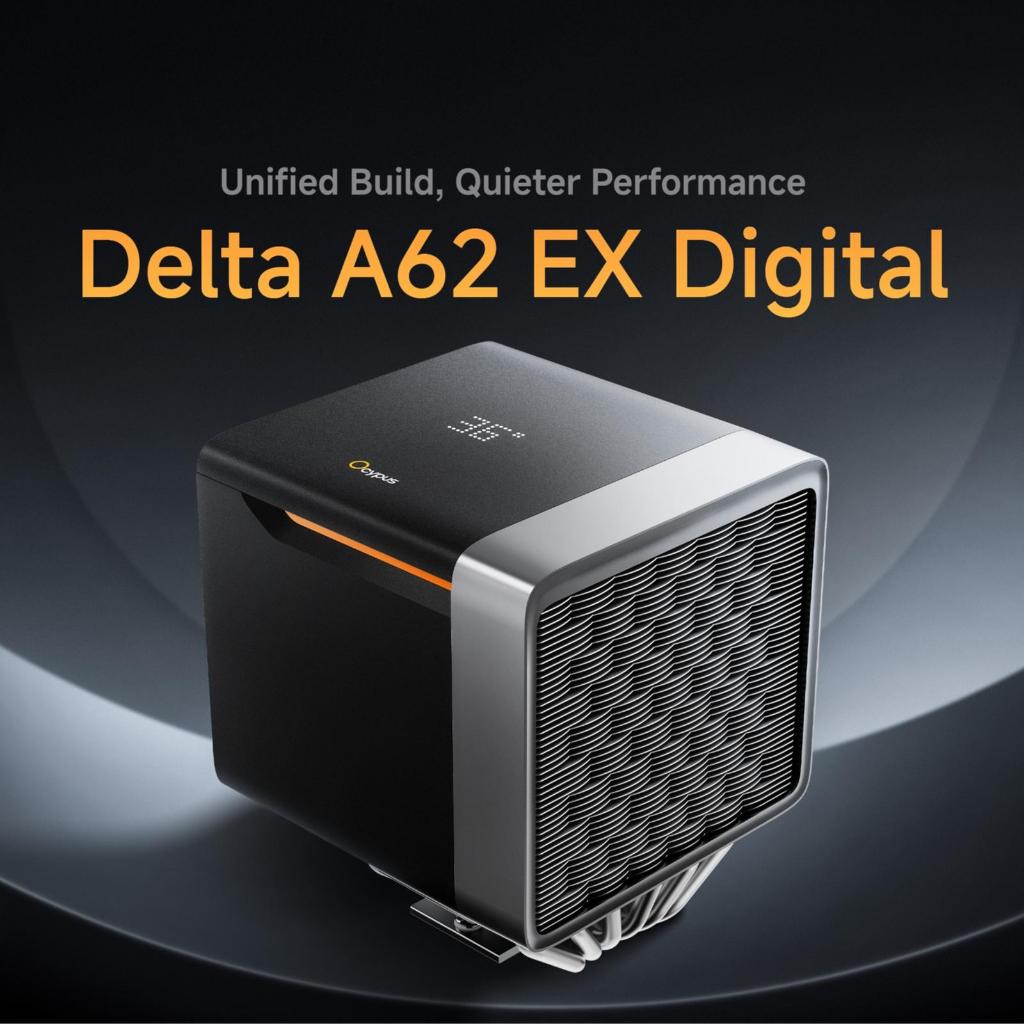 OCYPUS Delta A62 EX Digital Cooler CPU Processor | BLACK