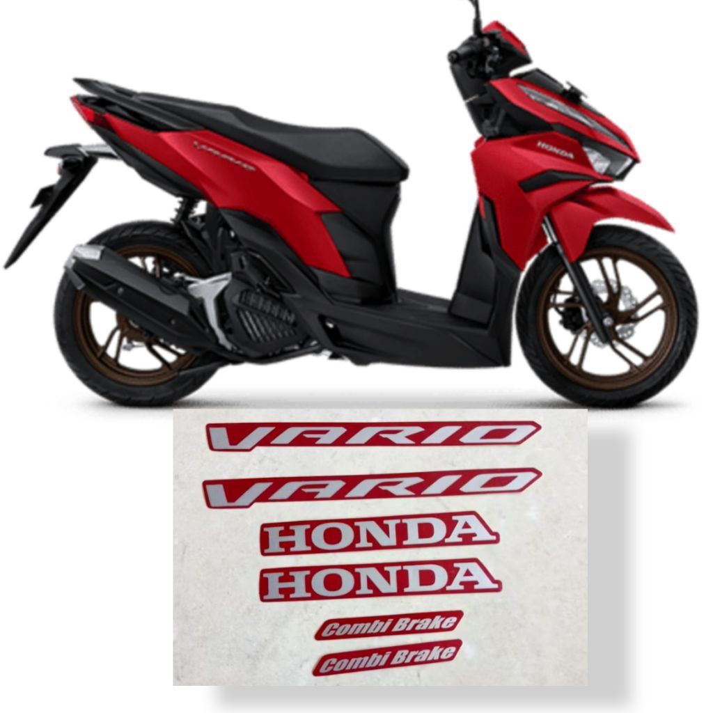 Stiker Striping Lis Body Motor Vario 125 2022 2023 Merah Doff