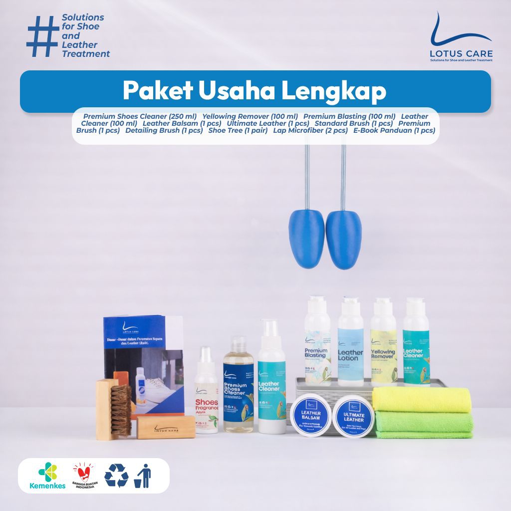 Lotus Care - Paket Usaha Shoes laundry Lengkap - Paket Pembersih Sepatu Lengkap Dengan Tutorial ,Sab
