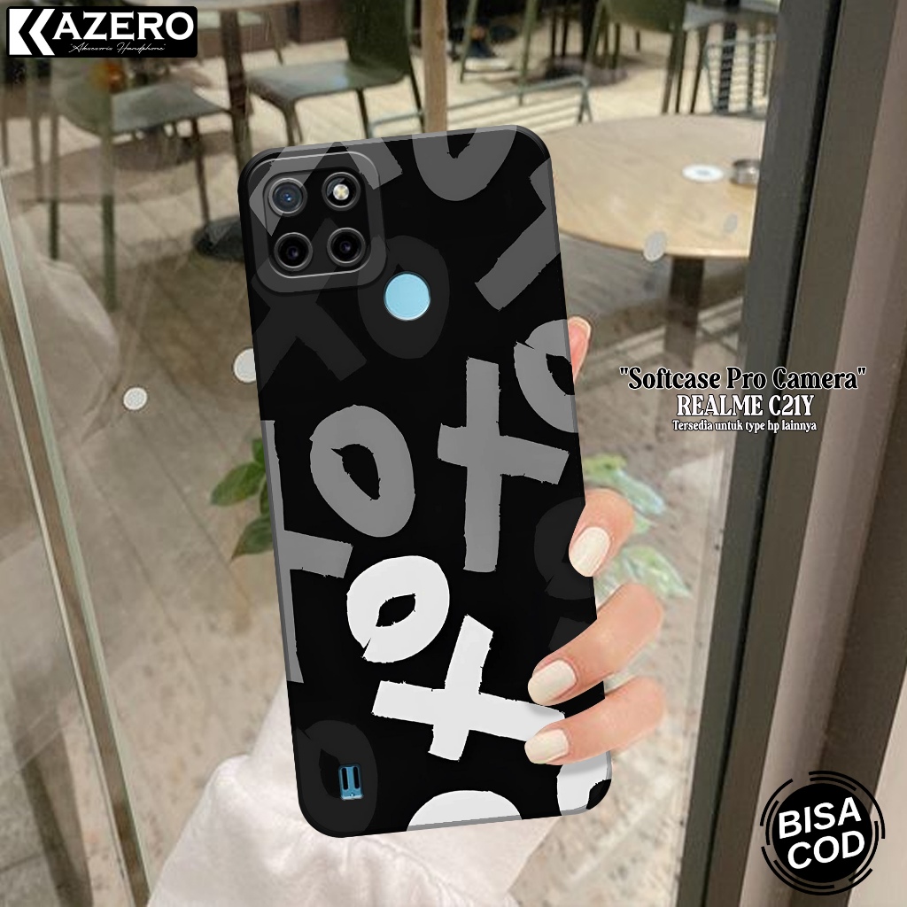 KAZERO Case REALME C21Y Fashion Case Aesthetic Softcase REALME C21Y Silikon Pro Camera Casing REALME