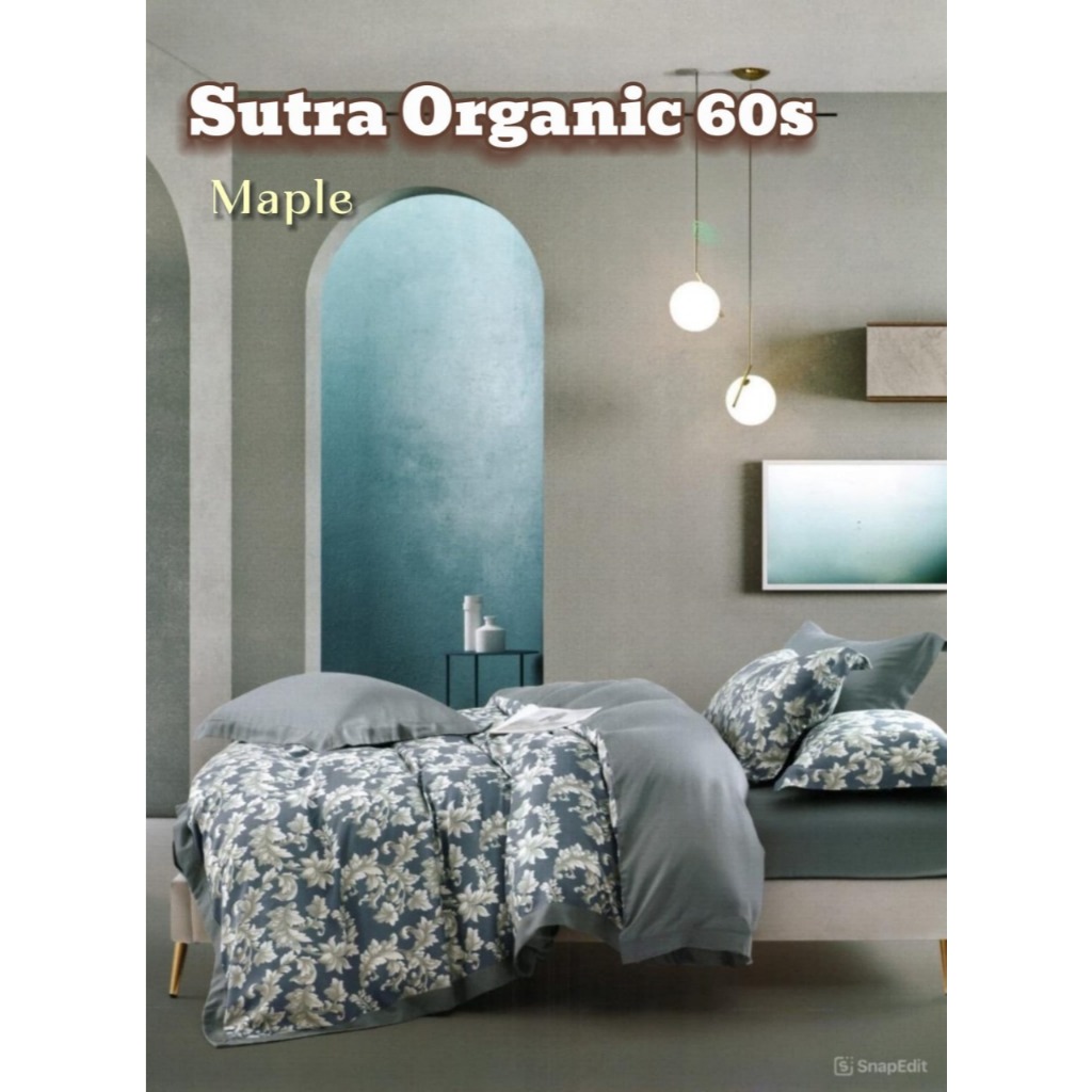 Sprei dan Bedcover Sutra Organic 60s Serat Bamboo / Sprei sutra silk organik 120x200 160x200 180x200