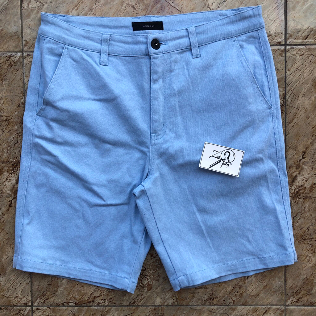 CELANA PENDEK JEANS ROSHELL SKYBLUE