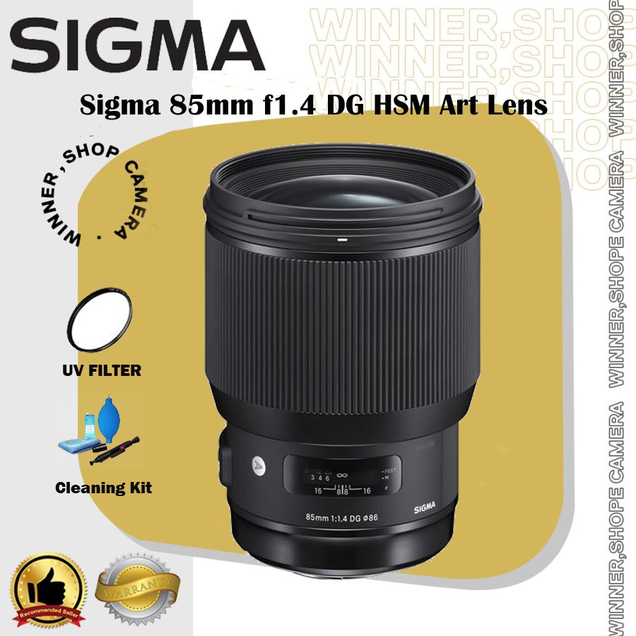 Sigma 85mm f1.4 DG HSM Art Lens for Canon EF / Nikon F / Sony E Lens - Lensa Sigma 85 mm f/1.4