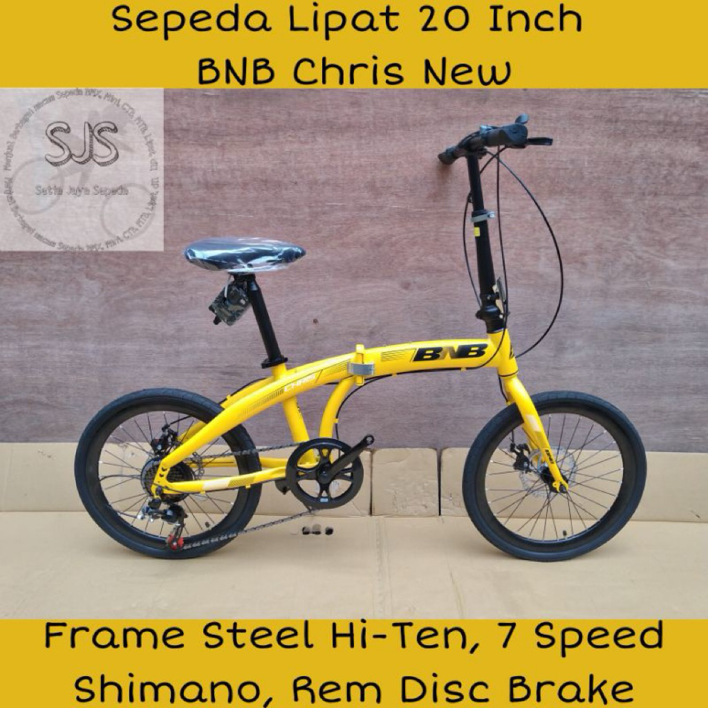 Sepeda Lipat 20 Inch BnB Chris Discbrake 7Speed