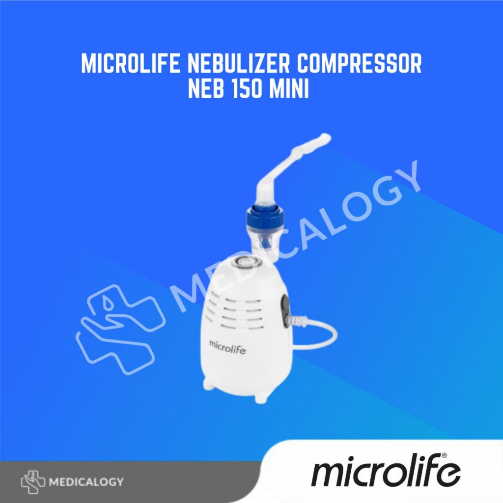 MICROLIFE Nebulizer Compressor NEB 150 Mini / Alat Terapi Uap Pernafasan / Compact Nebuliser