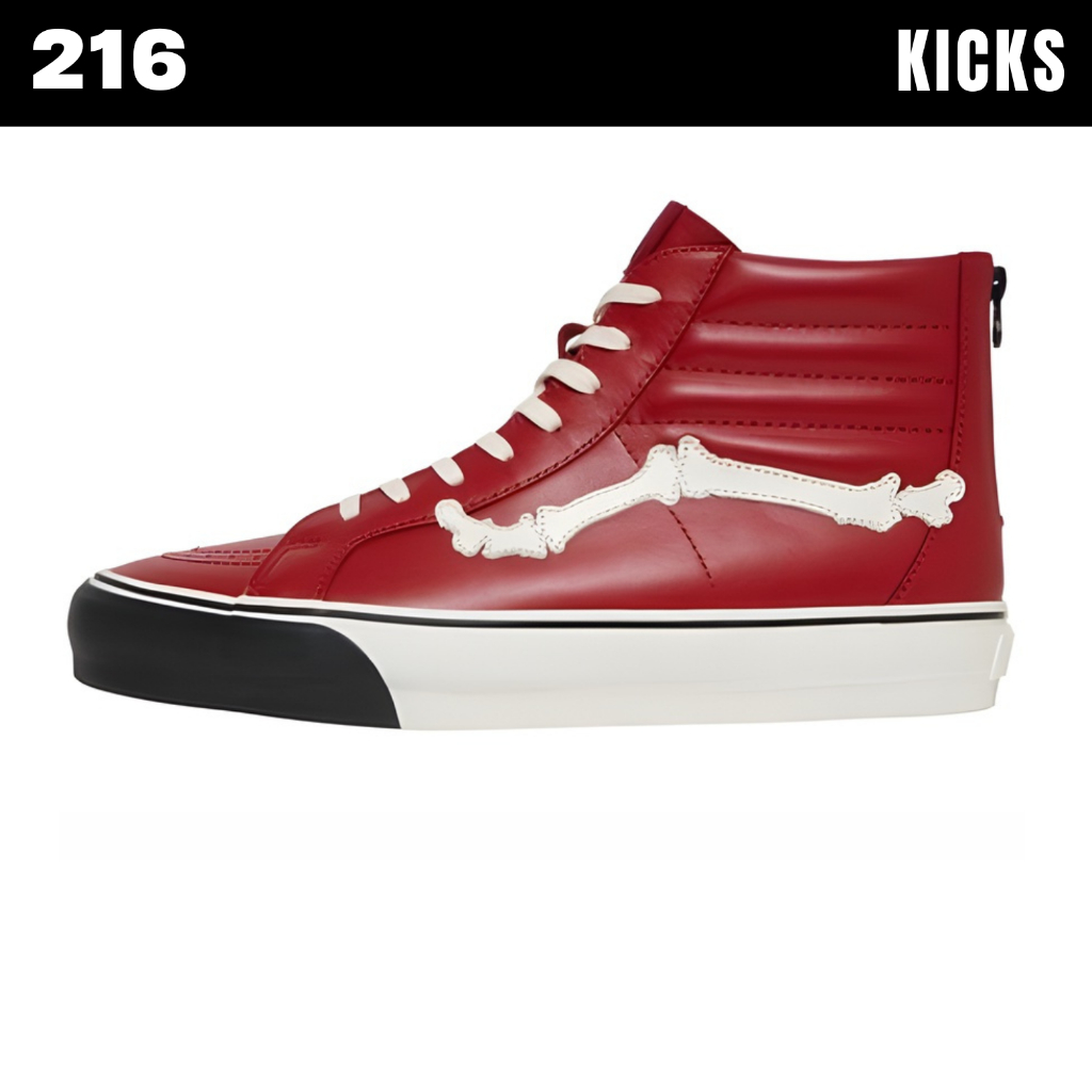 SK8-HI Reissue Zip LX BlendsChili Pepper Red / White by 216Kicks