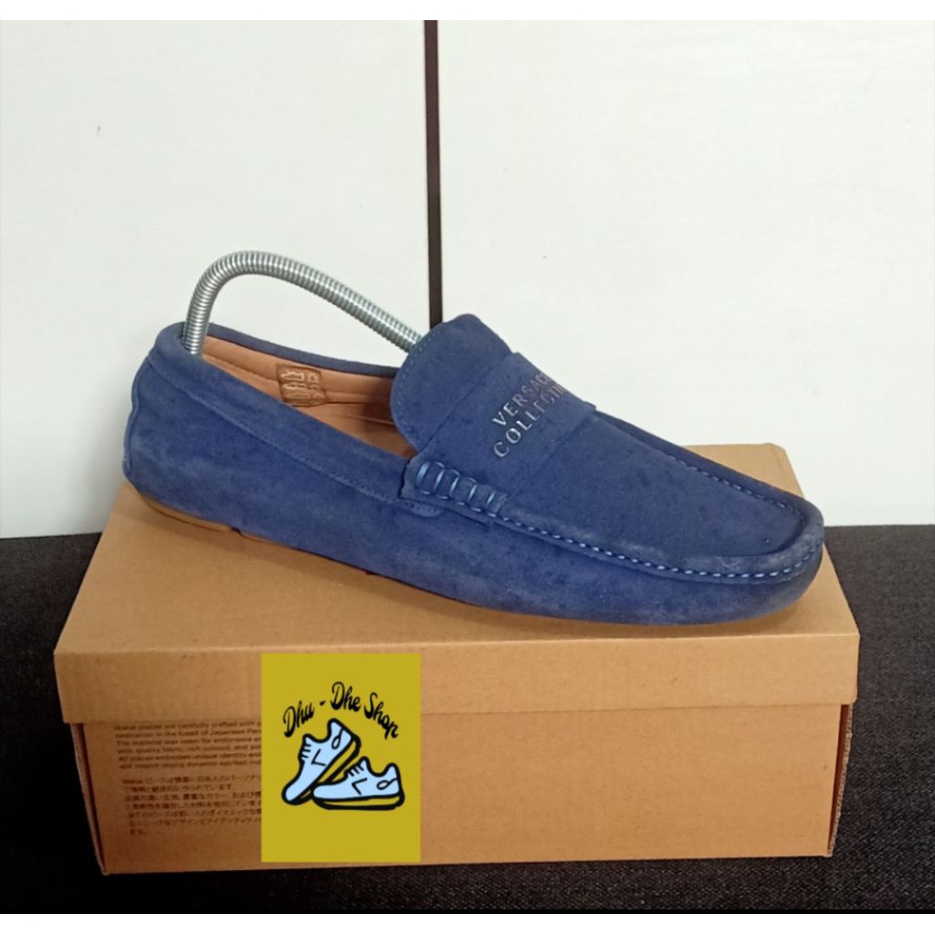 Sepatu slip on versace Suede size 41 mewah nego