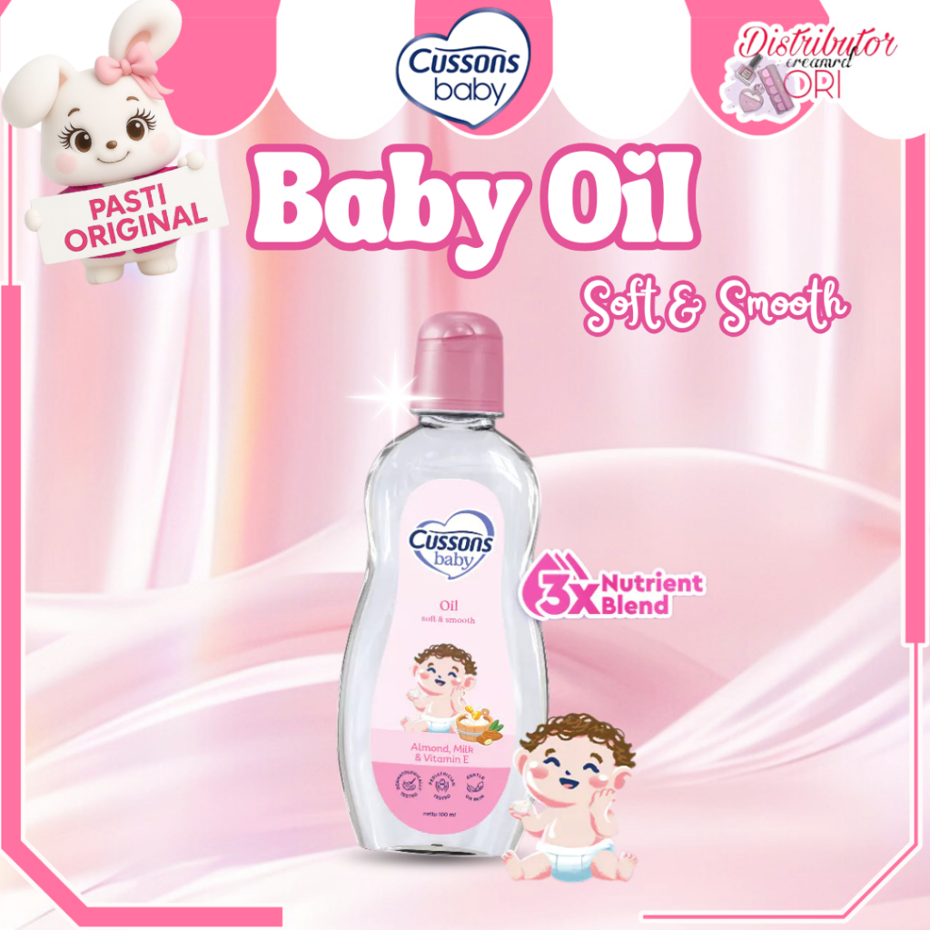 Cussons Baby Oil Soft & Smooth 35+15ml | BPOM | Distributor Cream Ori