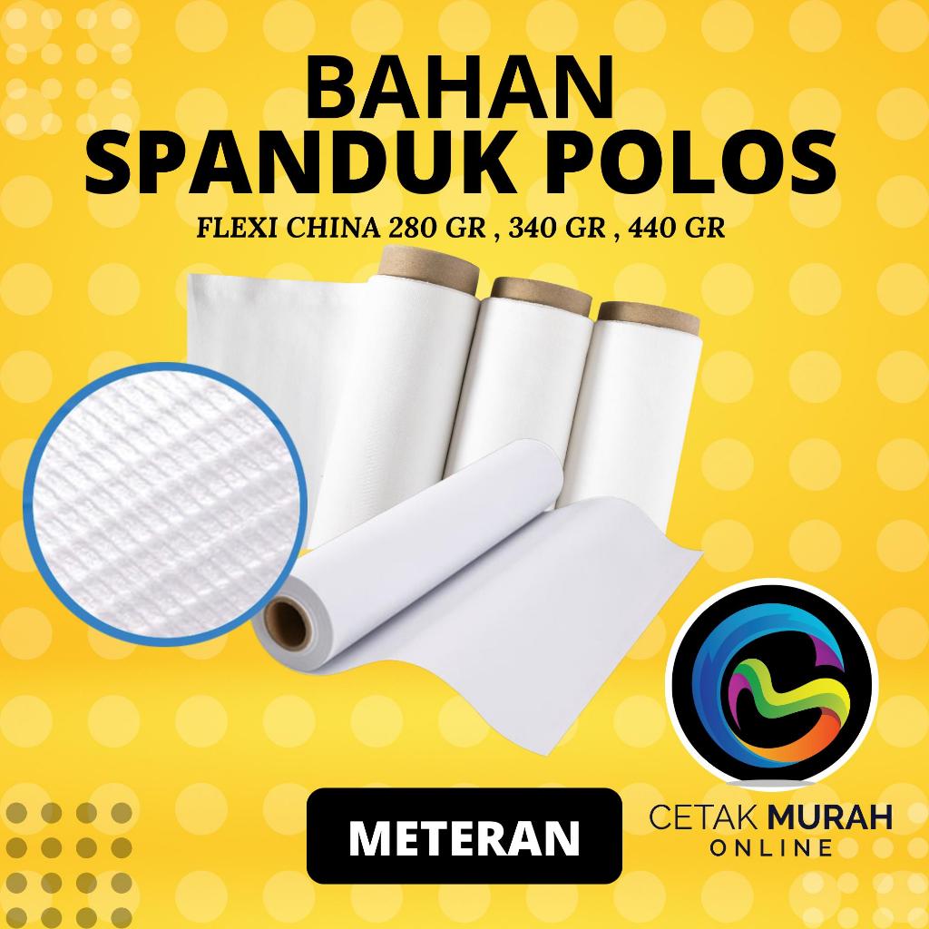 BAHAN SPANDUK FLEXI POLOS METERAN