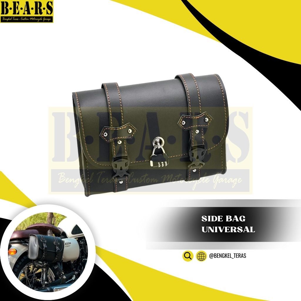 Tas Kulit Motor Custom Tas Samping Sidebag