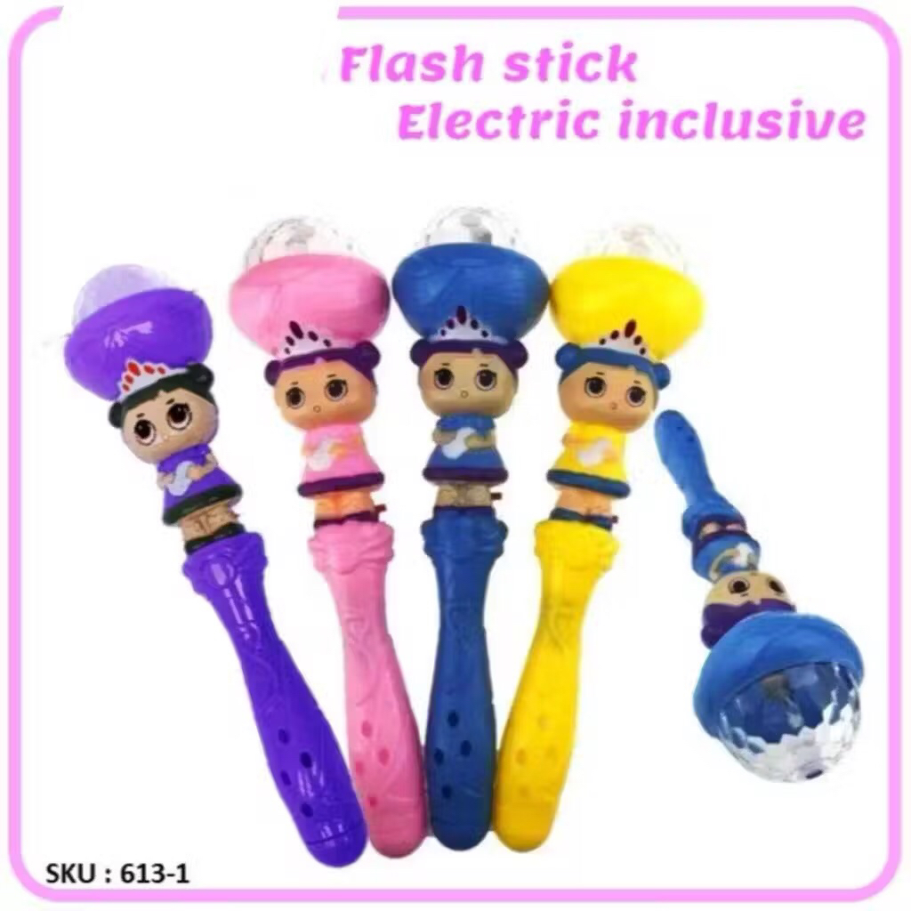 Mainan Tongkat Peri Lampu Musik Lightstick Led PUTRI / Lampu Mainan Promo Murah Disco