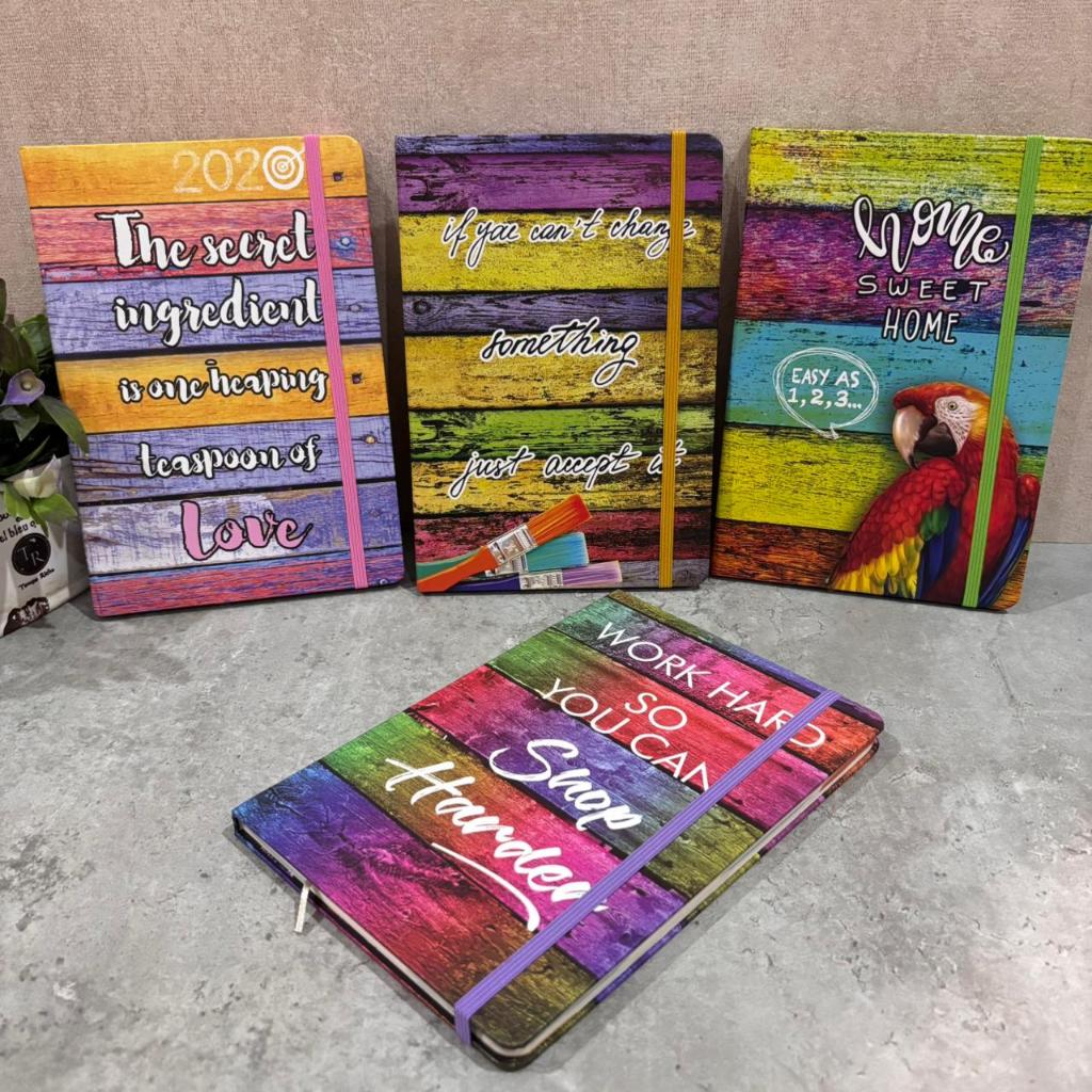 A5 DIARY HARDCOVER COLOURFUL QUOTES | KOREAN DIARY JURNAL | BUKU TULIS A5