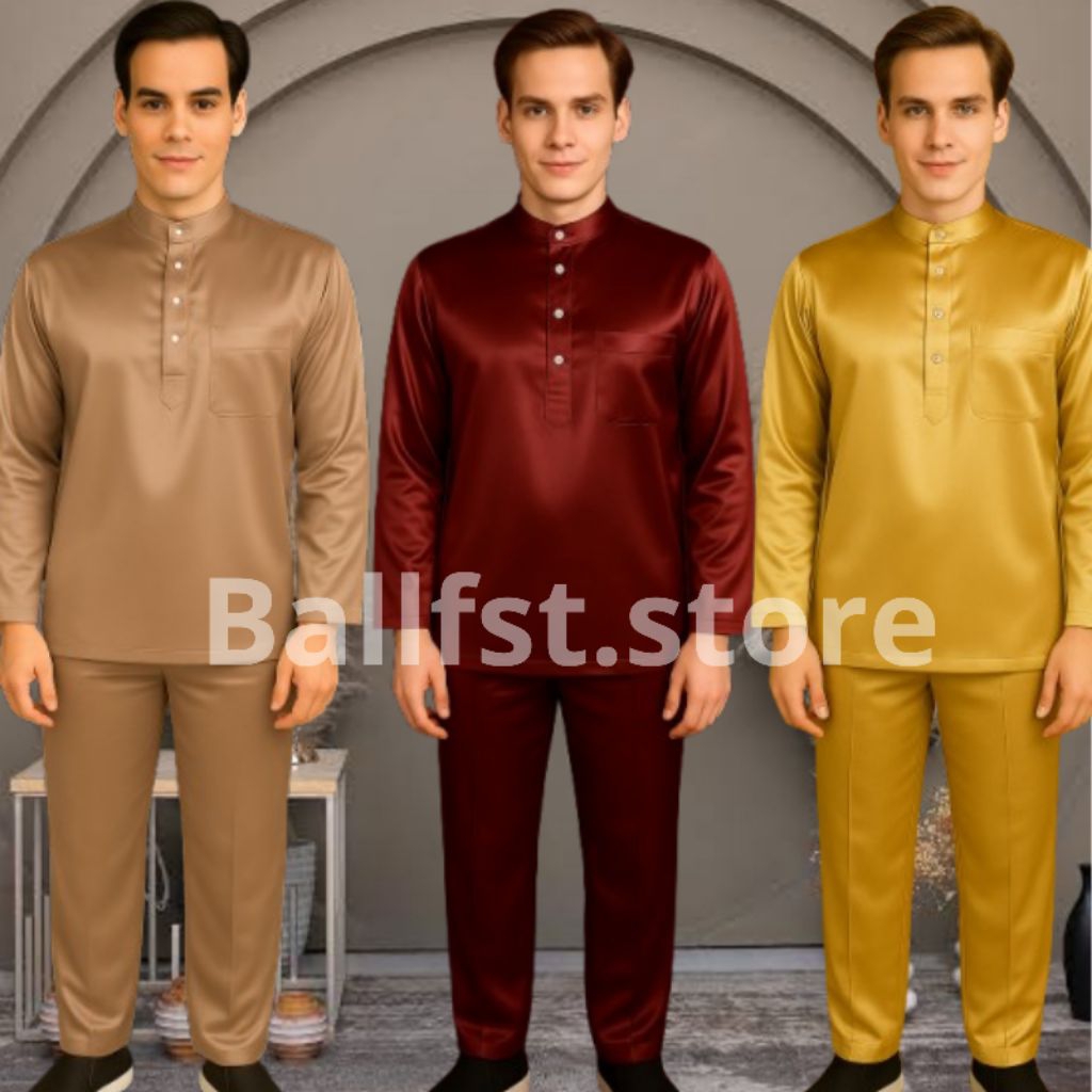 Baju teluk belanga pria melayu baju adat melayu baju pria malaysia