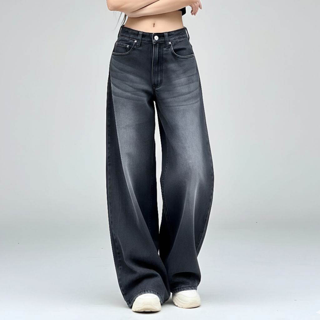 CELANA JEANS WANITA LOOSE HIGH WAIST KEKINIAN TREND 2025 //CELANA JEANS KULOT//CELANA JEANS WANITA//