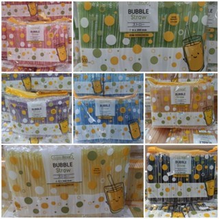 Sedotan Plastik Steril 500 Pcs Golden Straw 6mm - Warna Hitam, Biru, Hijau, Orange, Ungu