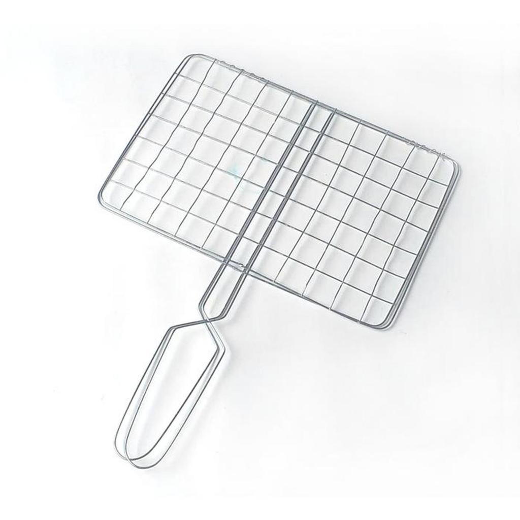 Panggangan Jepitan Bakaran Ikan Ayam Serbaguna Kawat Stainless / Alat Pemanggang Bakar Kitchenware