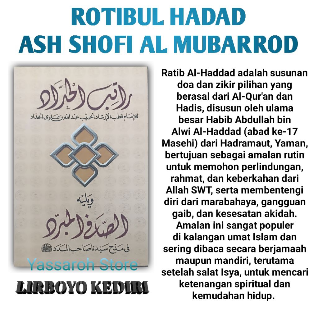 rotibul hadad as shofi al mubarrod lirboyo kediri Lirboyo Kediri