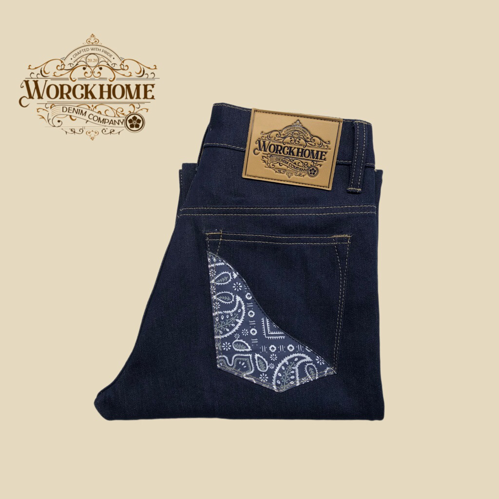 Worckhome Denim - Blue Samagaha Indigo Blue 12oz Accents Selvedge