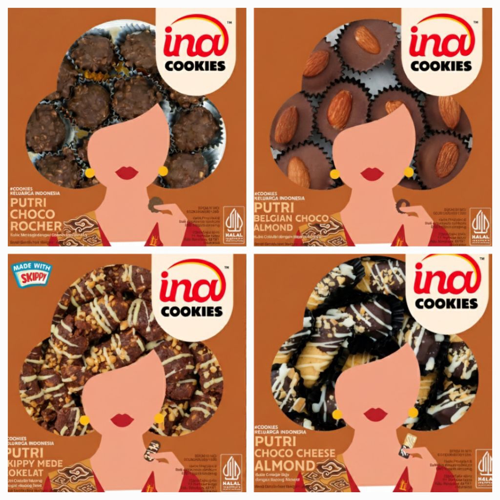 Ina Cookies Toples Reguler 500gram//Varian Coklat//Cibubur Kranggan Bekasi