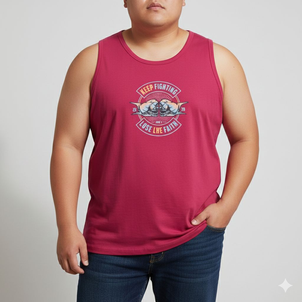 KAOS SINGLET JUMBO PRIA DAN WANITA 2XL 3XL 4XL 5XL KATUN