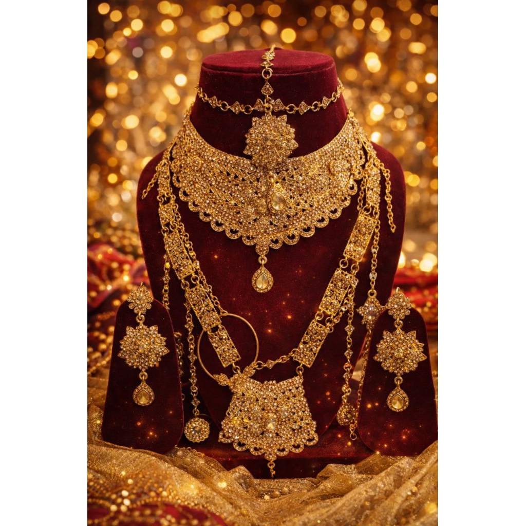 AKSESORIS PENGANTIN INDIA – BRIDAL DULHAN SET LENGKAP PREMIUM