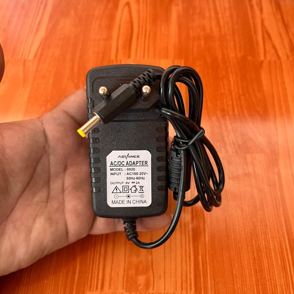 Promo Adaptor charger cas speaker portabel meting Advance 9V 1,5A/9V 2A, untuk seri k881,k882,k6d ,k