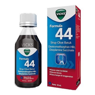 Sirup Obat Batuk Dewasa Vicks Formula 44 54ml - Meredakan Batuk Kering & Bersin