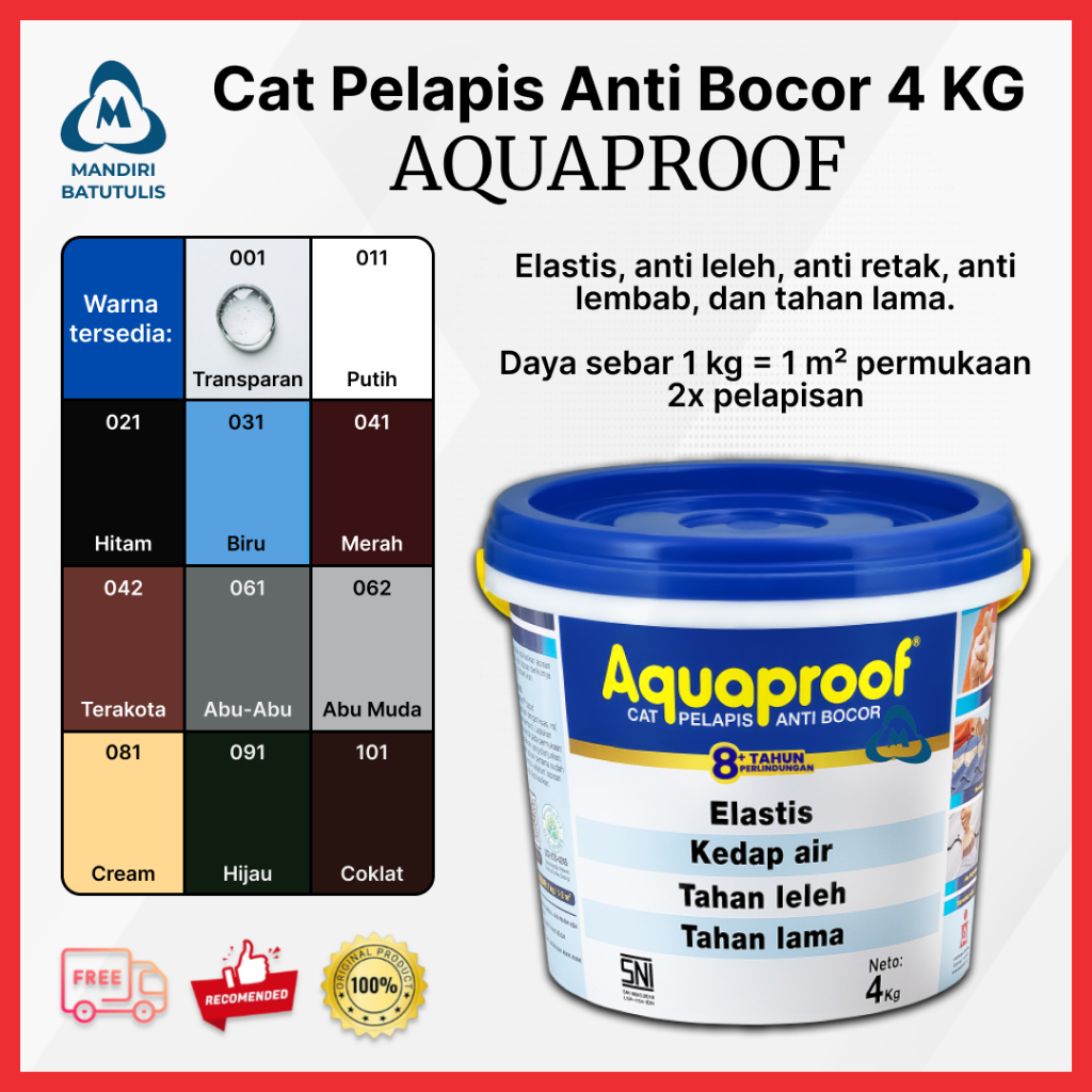 Aquaproof Cat Pelapis Anti Bocor 4kg / 5kg