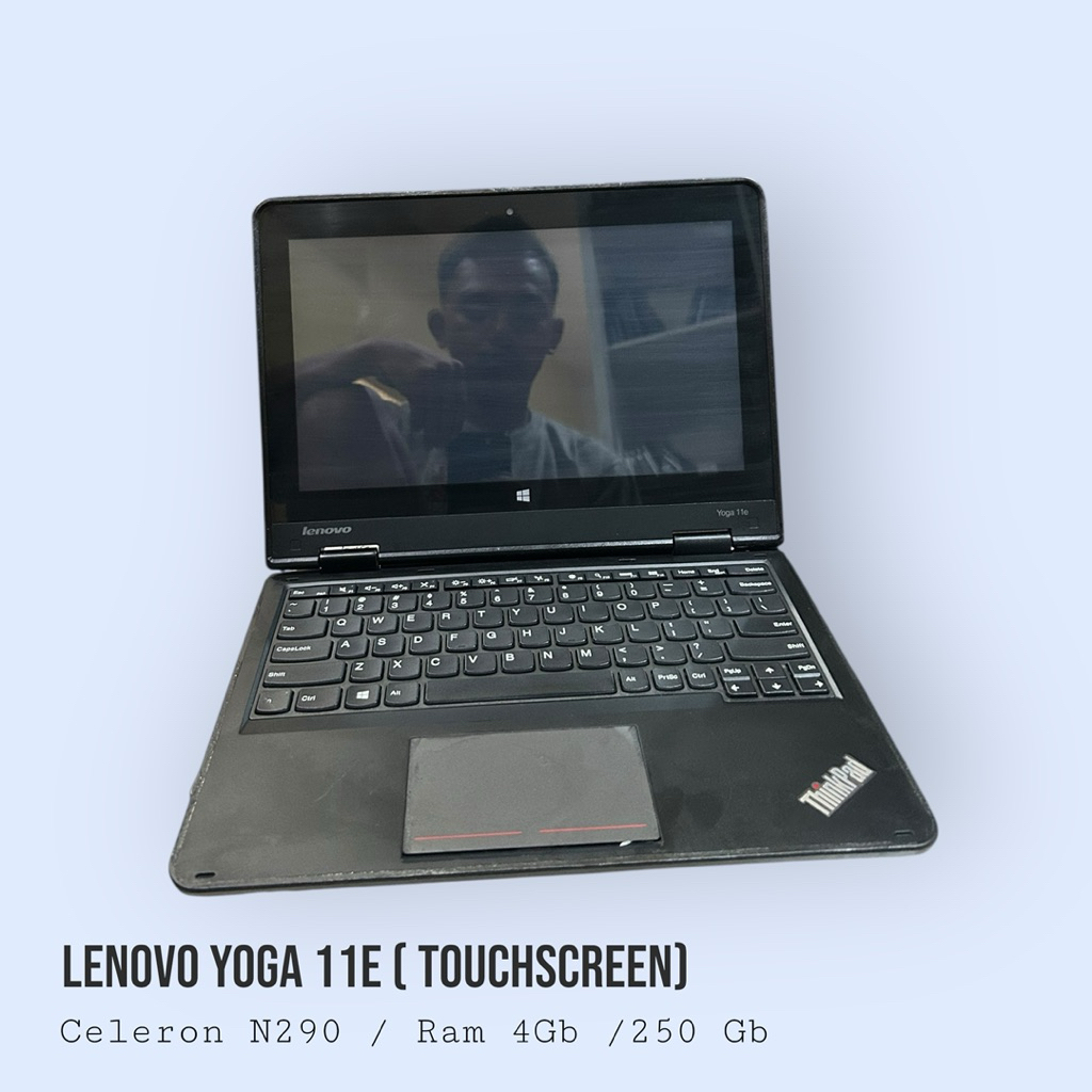 Laptop Lenovo ThinkPad Yoga 11e Touchscreen Celeron N290 Ram 4GB HDD 250GB Minus Layar WS